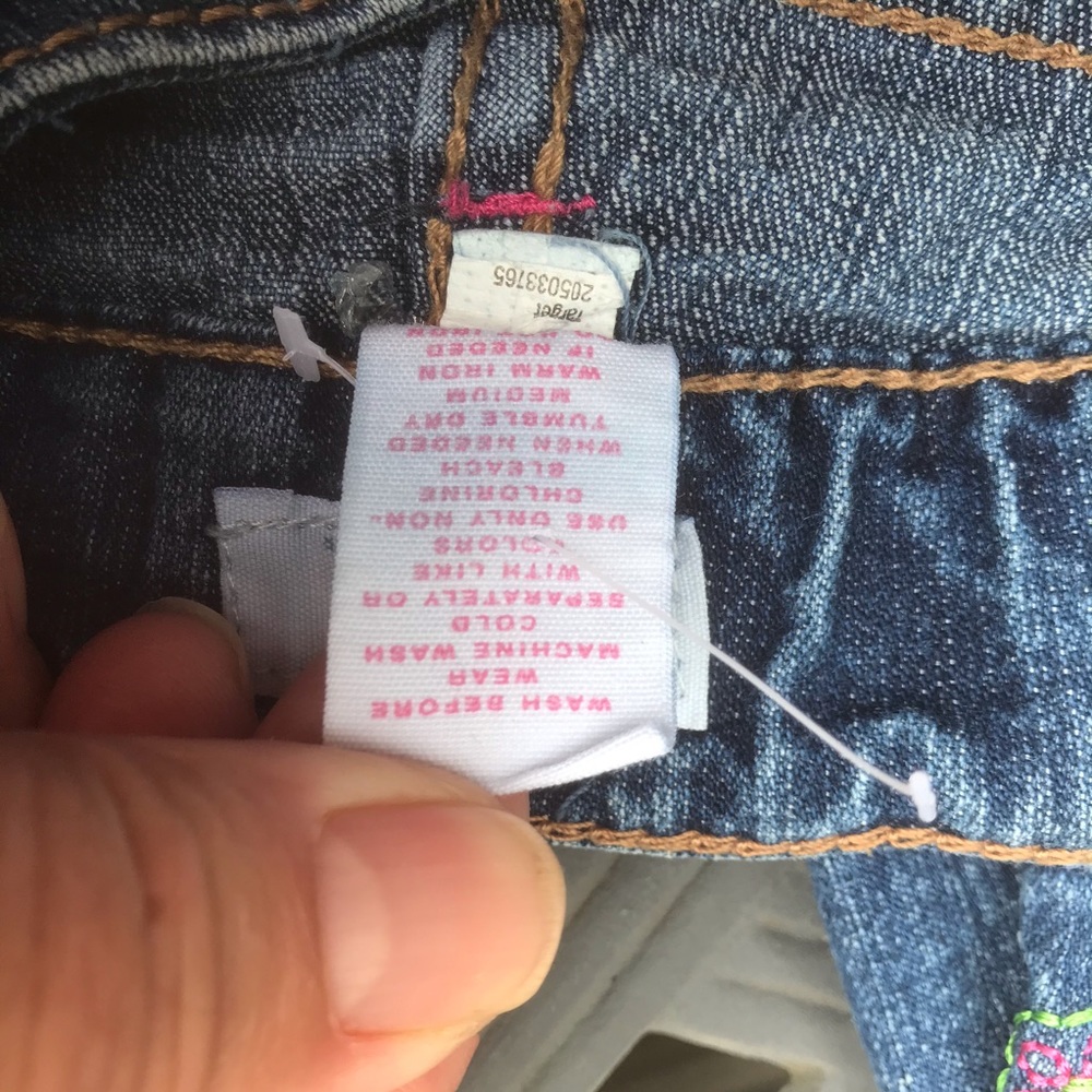 Circo - Girls denim jeans with butterflies, Size 4 - Picture 5 of 5